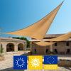 TOTAL PREMIUM TENSO <br>  Beige  / 75% d'ombrage - 4 m x 5 m <br> FABRICATION EUROPÉENNE